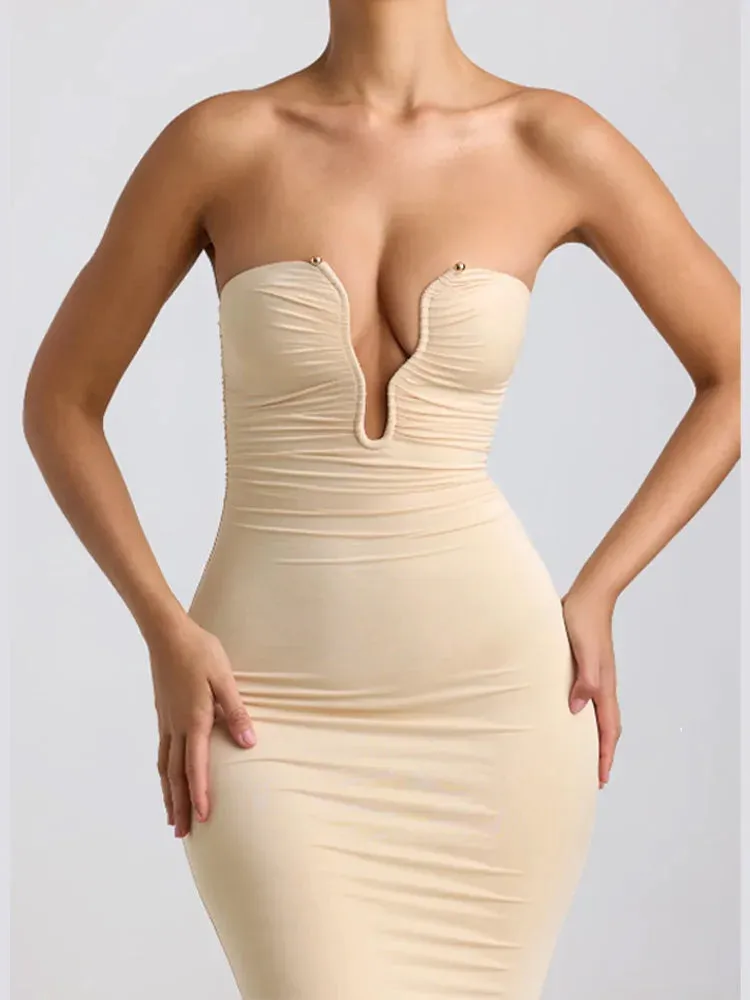 Belmira - Figure flattering strapless dress