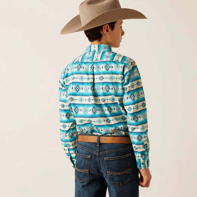 Boy's Ariat Brent Long Sleeve Button Down Shirt