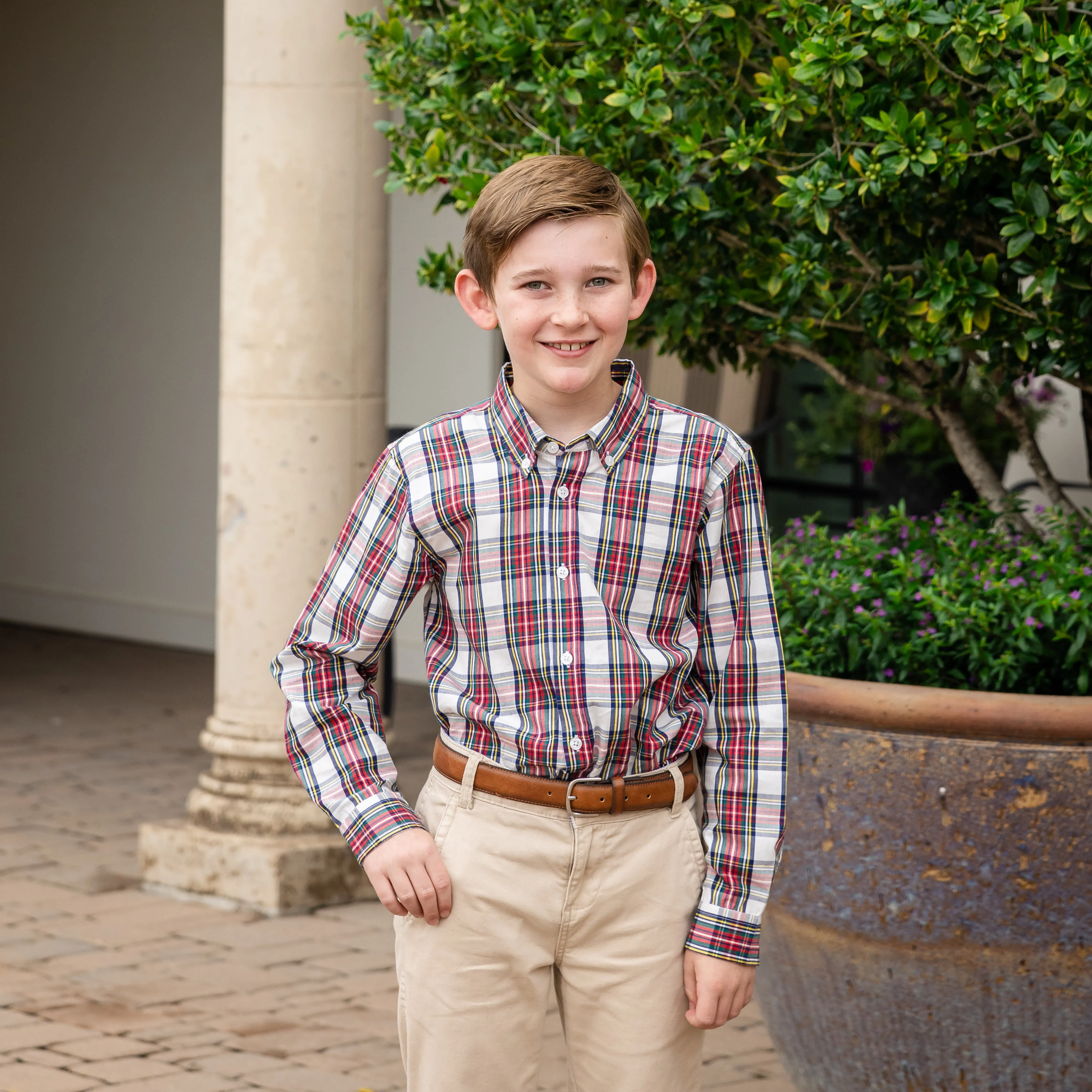 Boys Button Down - Windsor Tartan