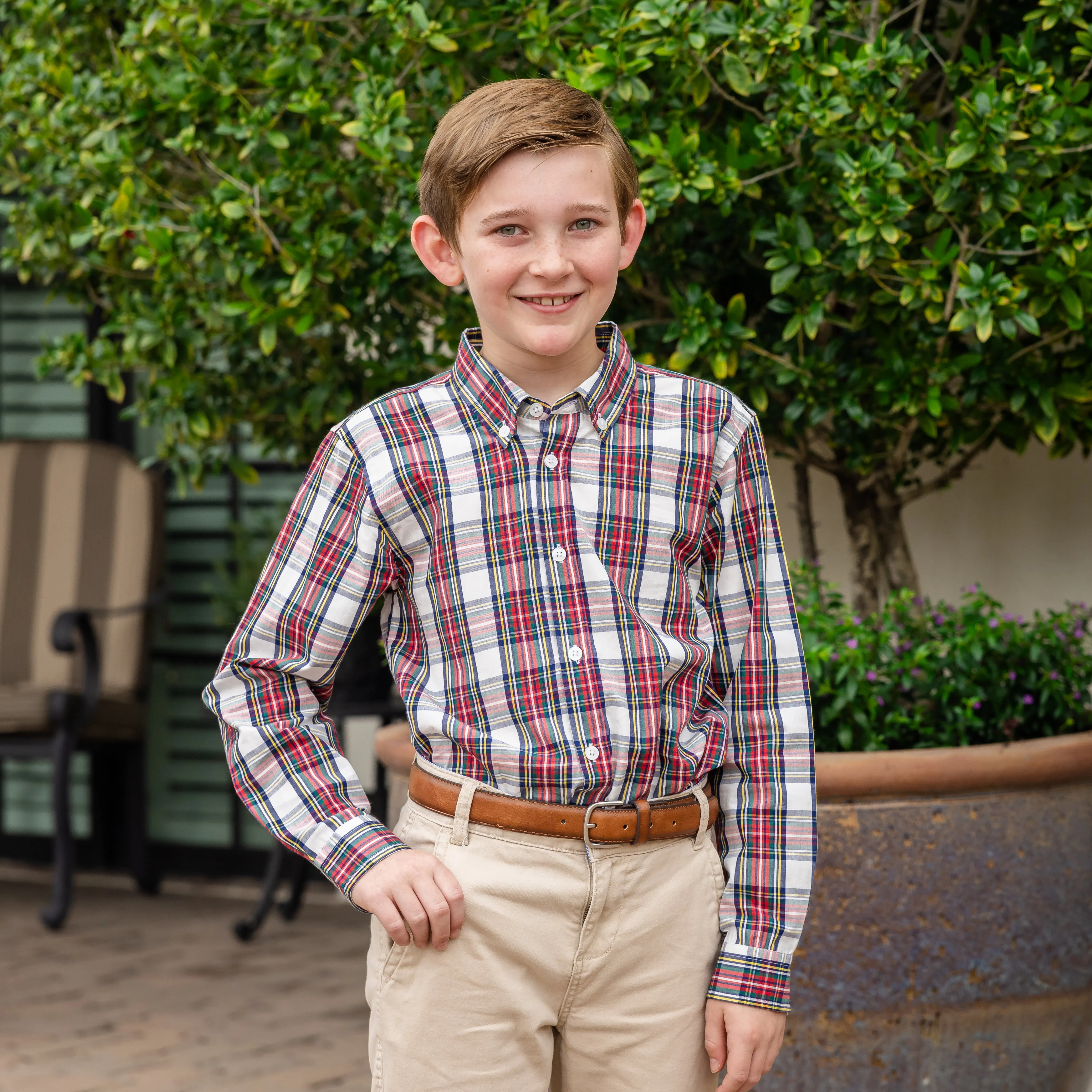 Boys Button Down - Windsor Tartan