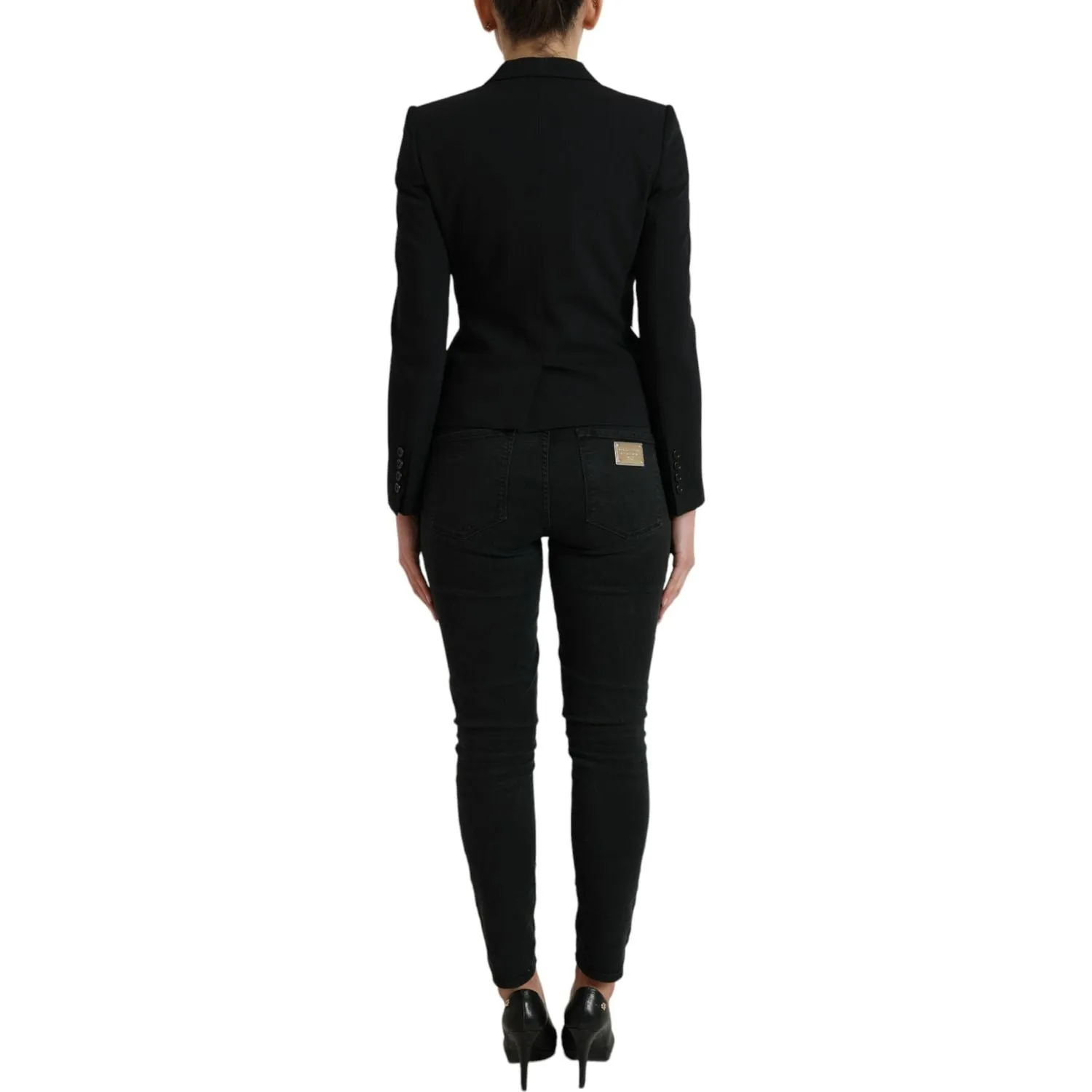 Dolce & Gabbana Chic Wool Blend Peak Lapel Blazer