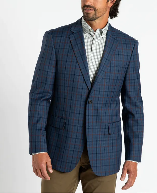 Duck Head Werner Plaid Sportcoat Navy