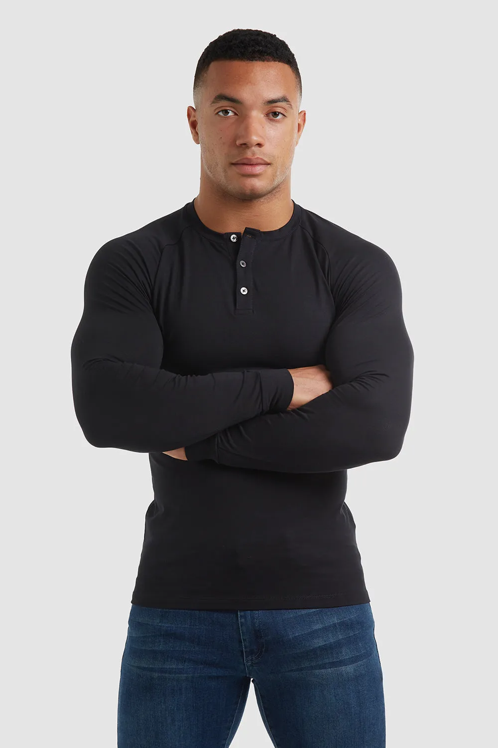 Everyday Henley in Black