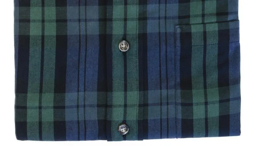 Experience Unmatched Comfort in our Blackwatch Plaid Shirt - Made In Canada