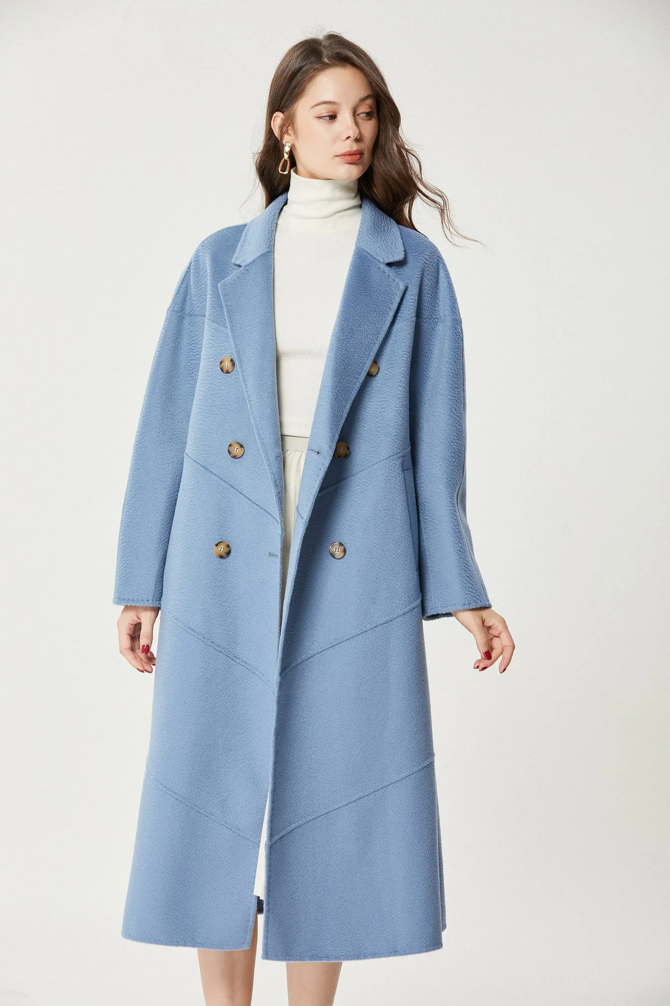 Fangyan | Blue Andrea Wool Coat