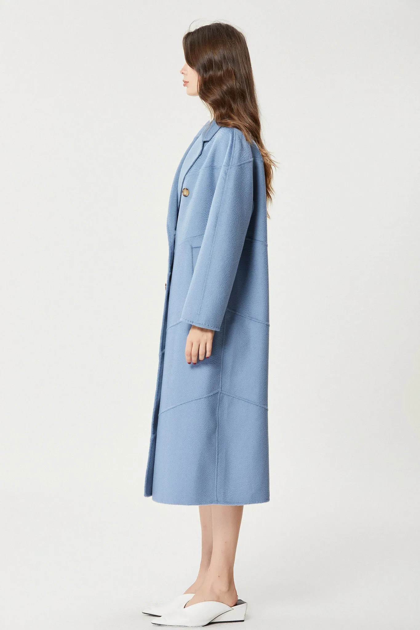 Fangyan | Blue Andrea Wool Coat