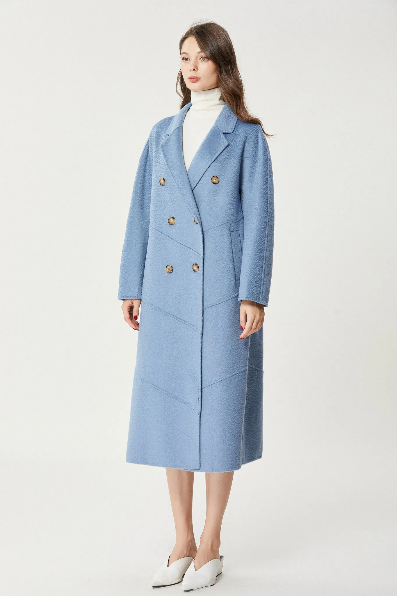 Fangyan | Blue Andrea Wool Coat