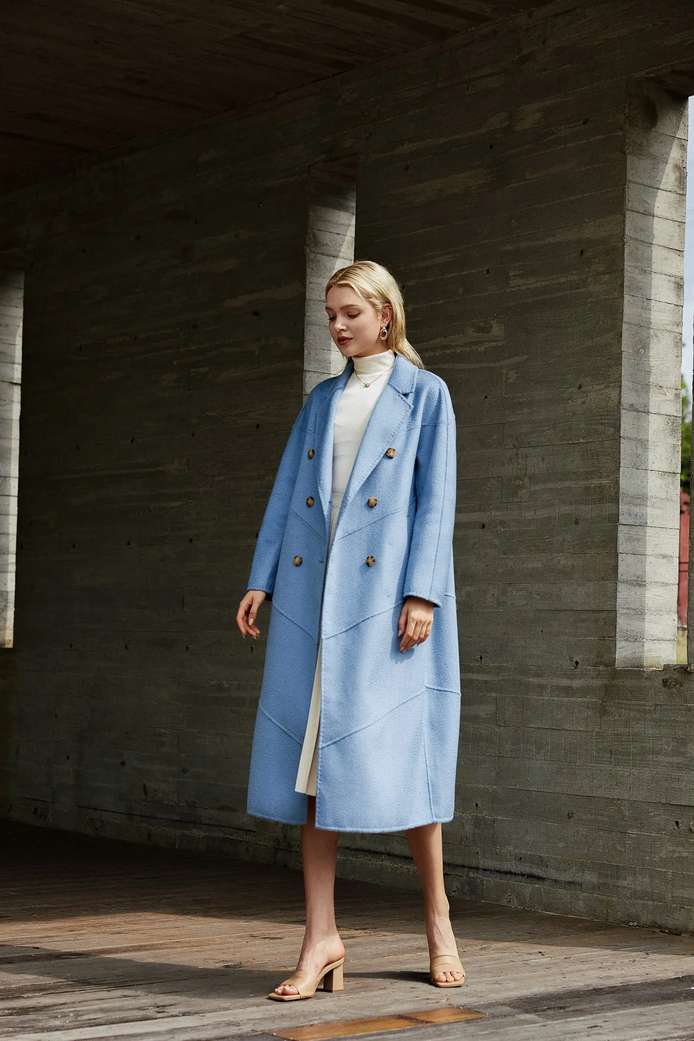 Fangyan | Blue Andrea Wool Coat