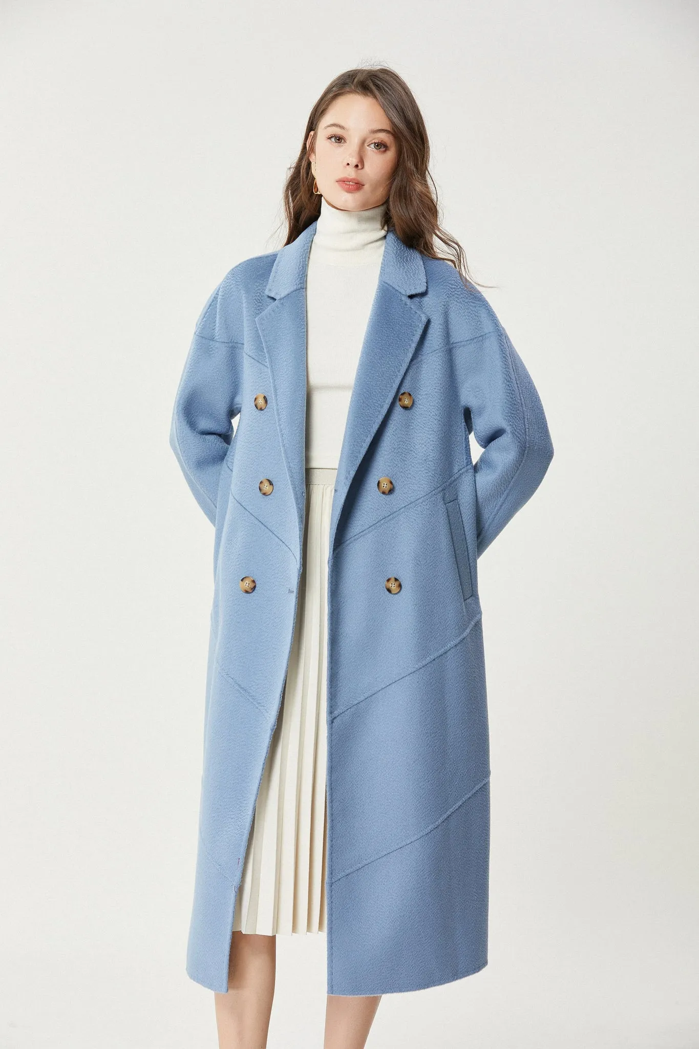 Fangyan | Blue Andrea Wool Coat