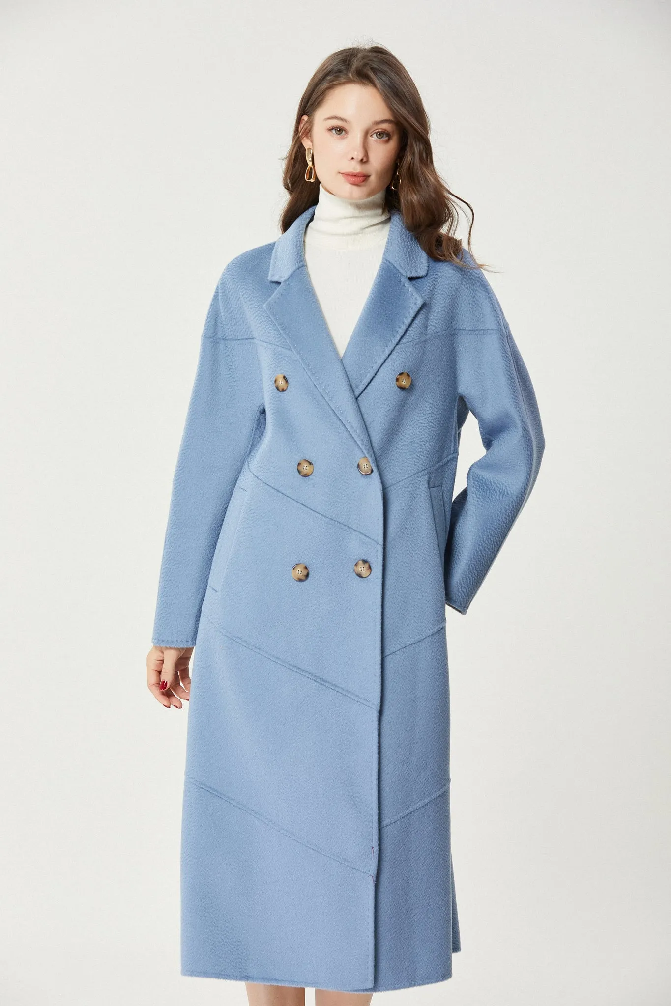 Fangyan | Blue Andrea Wool Coat