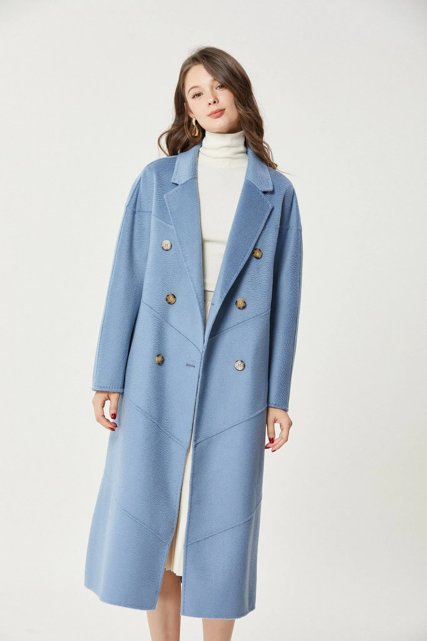 Fangyan | Blue Andrea Wool Coat