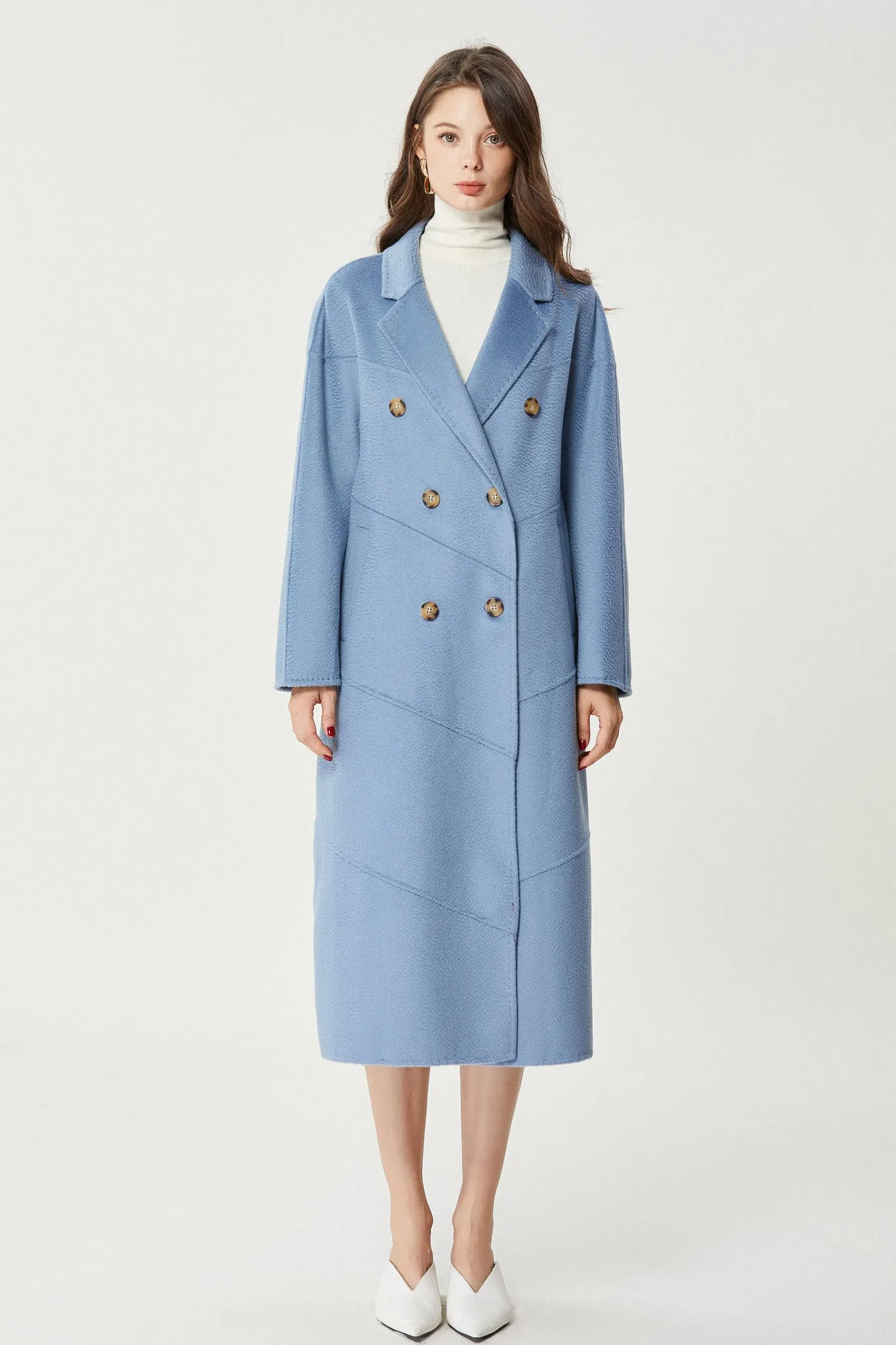 Fangyan | Blue Andrea Wool Coat