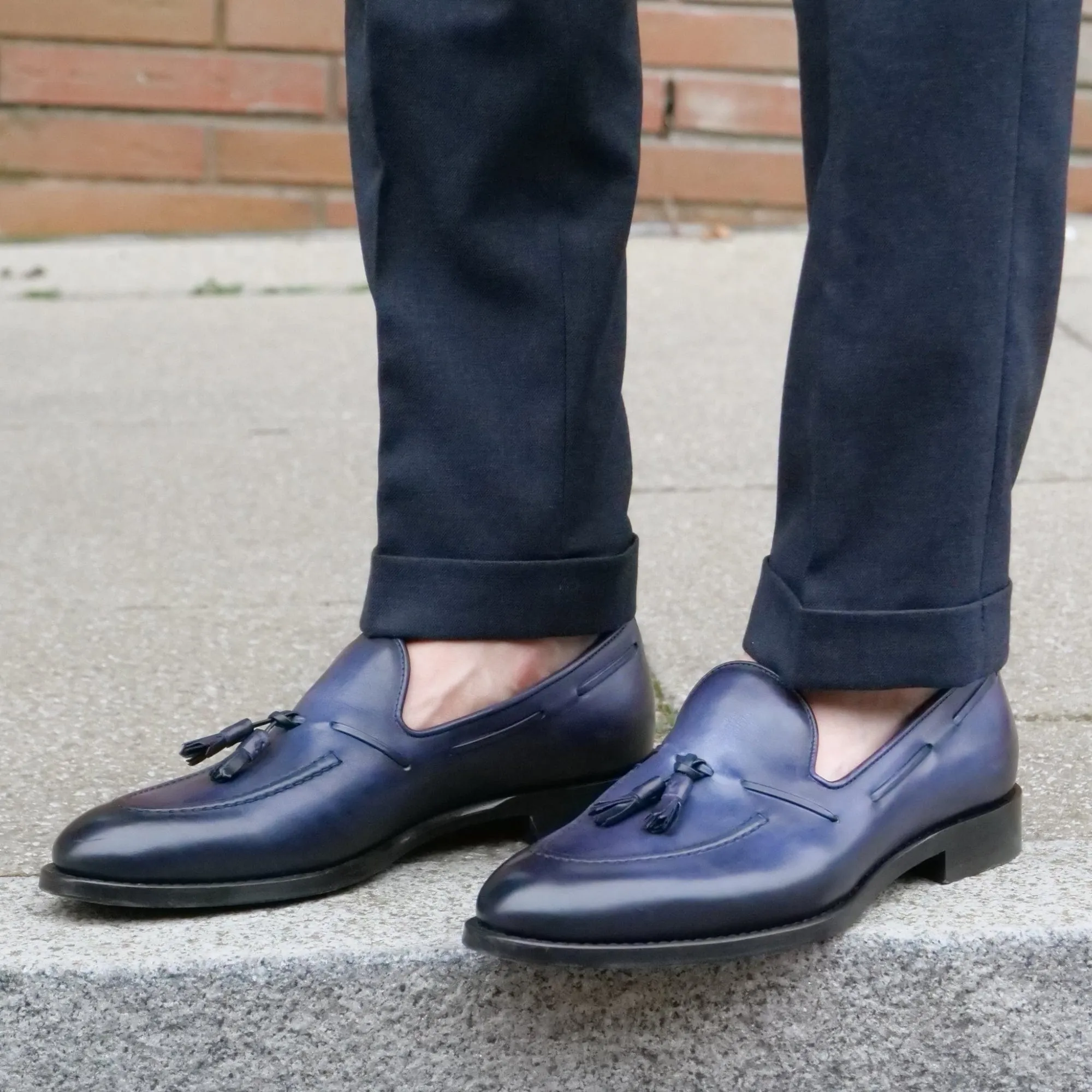 Henley Tassel Loafer Blue