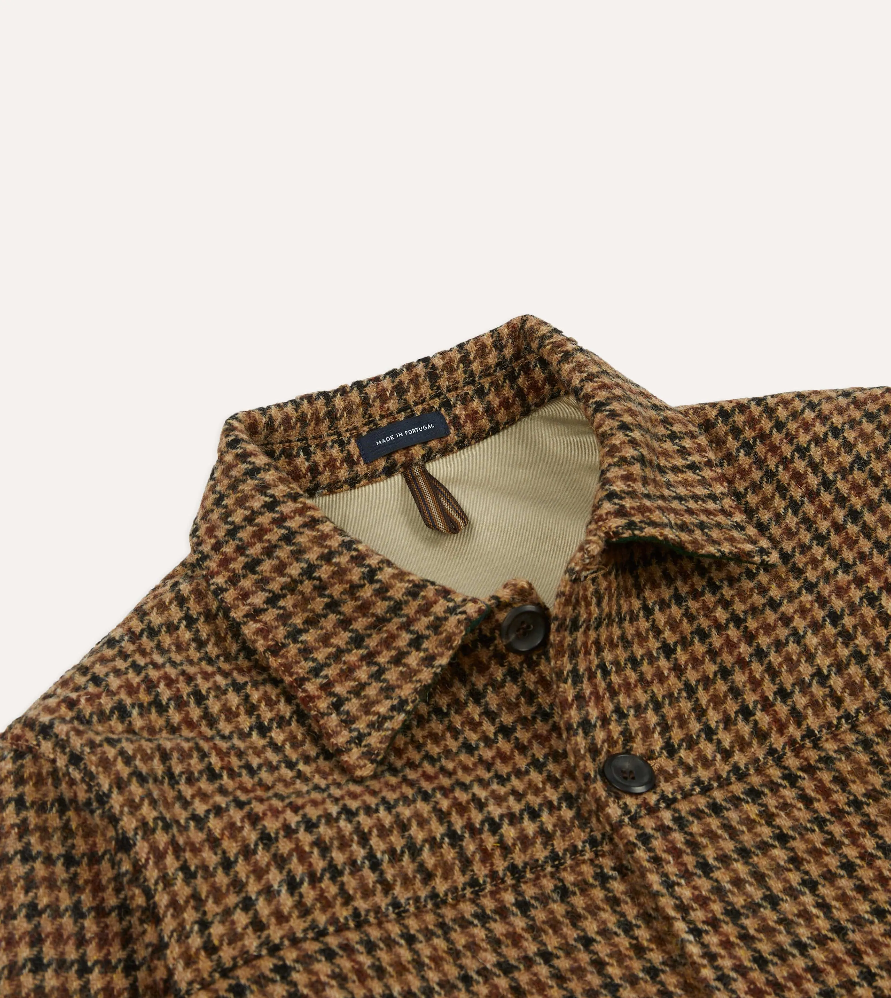 Houndstooth Check Harris Tweed Donkey Jacket