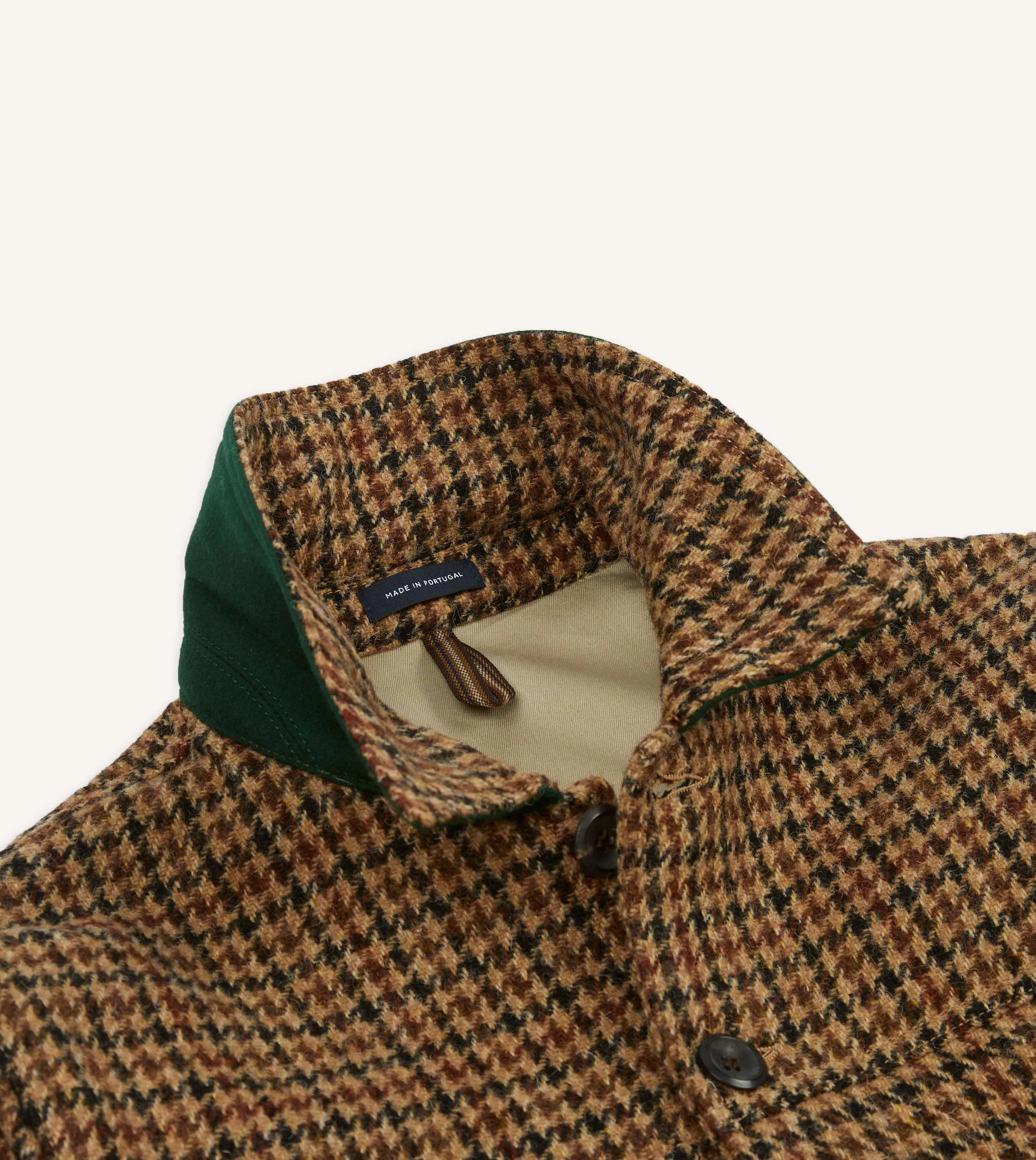 Houndstooth Check Harris Tweed Donkey Jacket