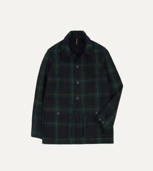 Johnston Check Melton Wool Donkey Jacket