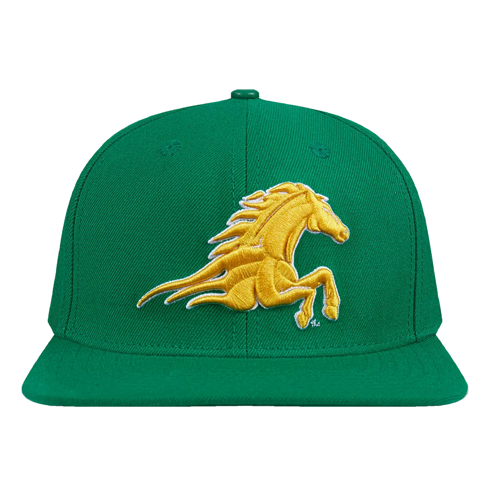 KENTUCKY STATE UNIVERSITY CLASSIC UNISEX PRIMARY LOGO WOOL SNAPBACK (KELLY GREEN)