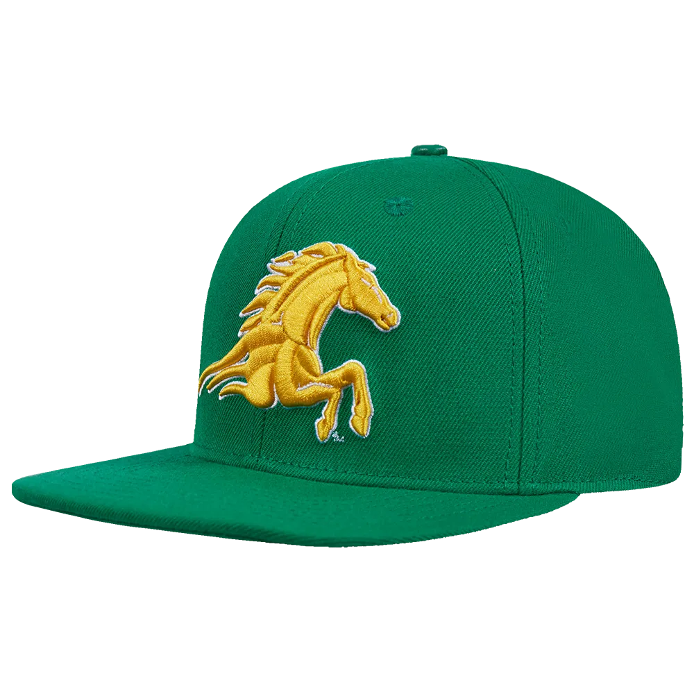 KENTUCKY STATE UNIVERSITY CLASSIC UNISEX PRIMARY LOGO WOOL SNAPBACK (KELLY GREEN)