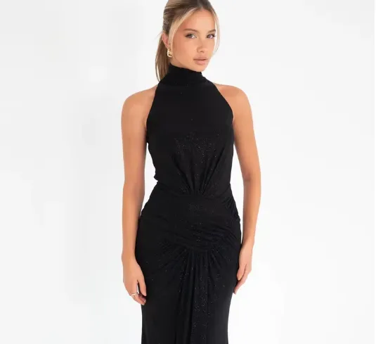 Kim - Figure flattering dress with sparkle