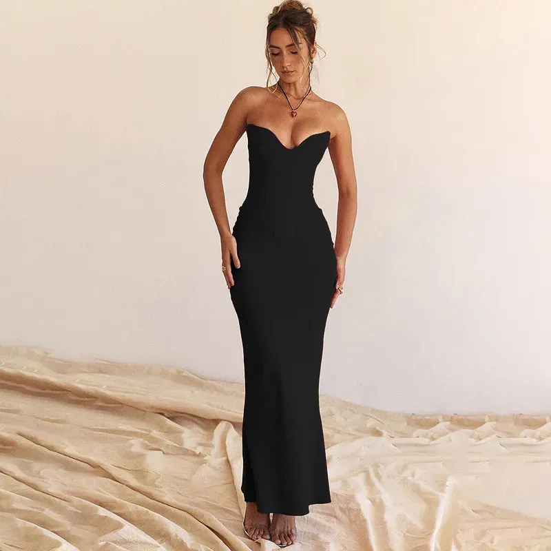 Maxi Sexy Women Summer Mermaid Off Maxi Long Elegant Shoulder Dress Dress