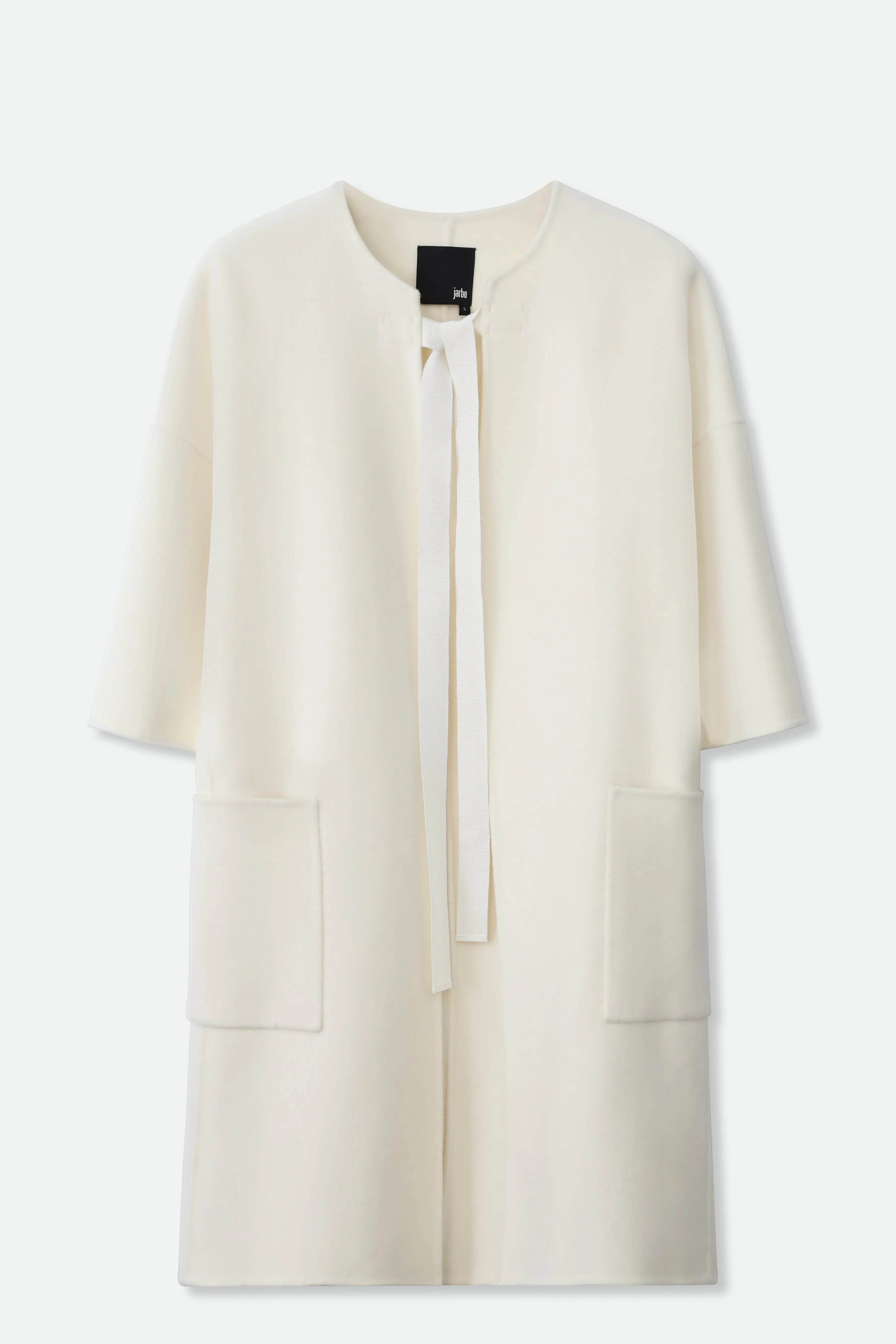 MONROE POCKET LONG COAT IN DOUBLE-FACE CASHMERE WOOL