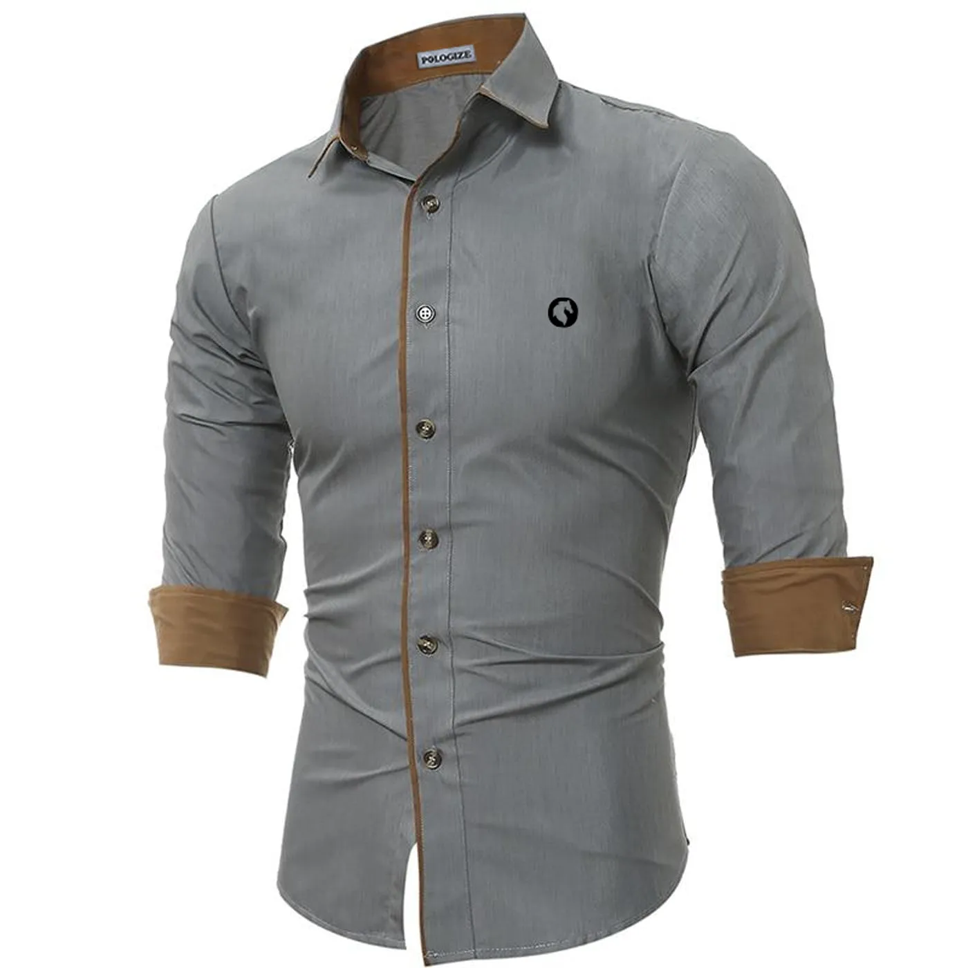 Pologize™ Embroidered Logo Button Shirt