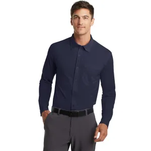 Port Authority® Dimension Knit Dress Shirt - Dark Navy