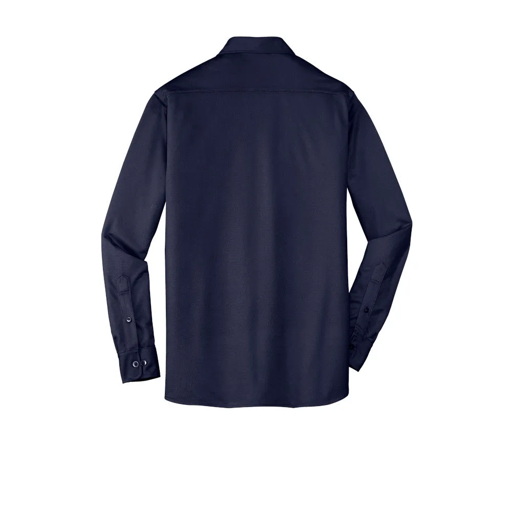 Port Authority® Dimension Knit Dress Shirt - Dark Navy