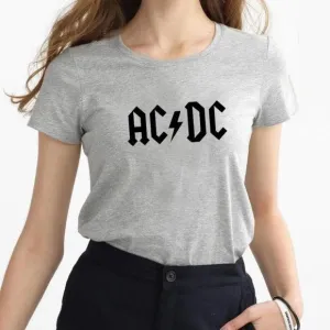 Retro Short Sleeve Rock AC/DC Vintage Tee