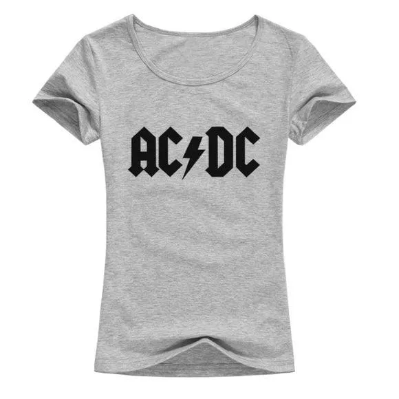 Retro Short Sleeve Rock AC/DC Vintage Tee