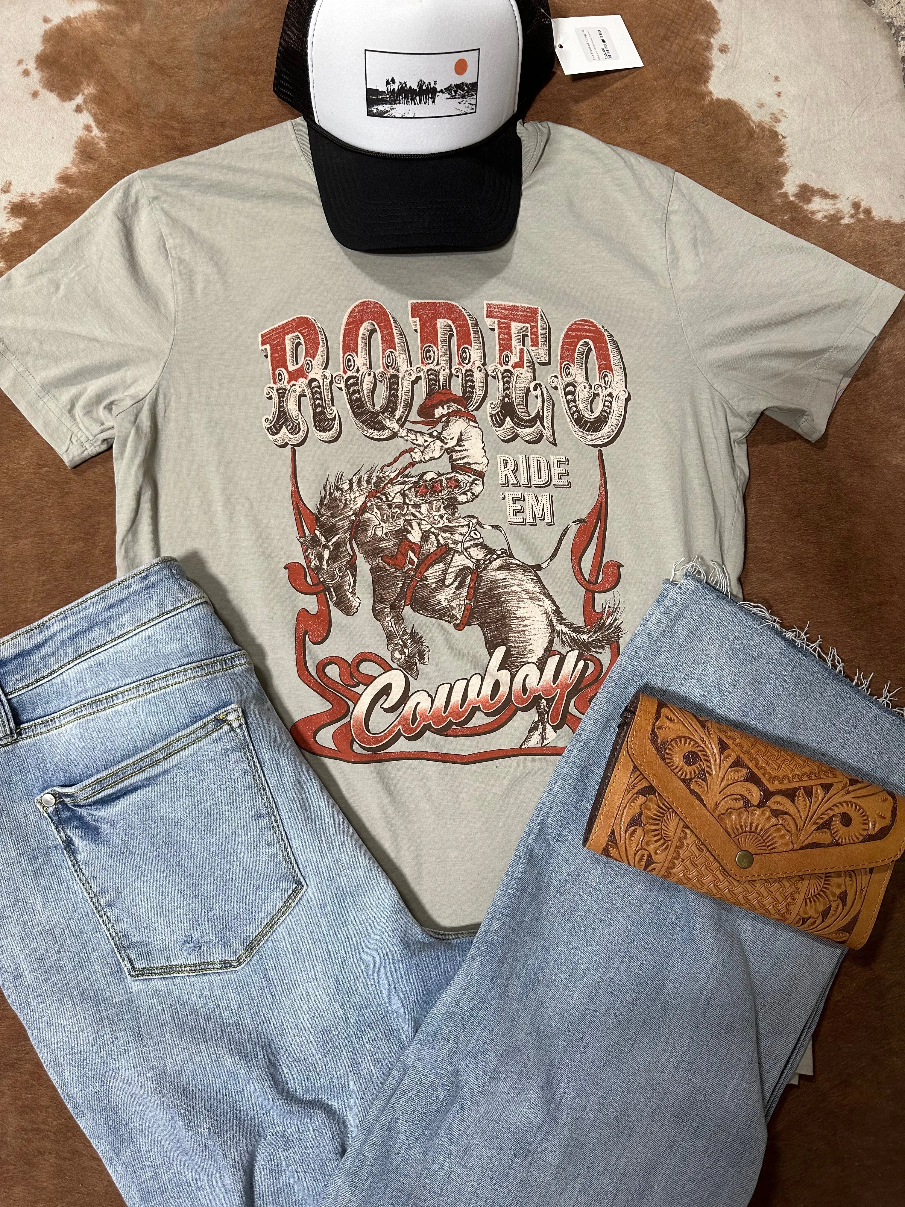 Ride 'em Cowboy tee