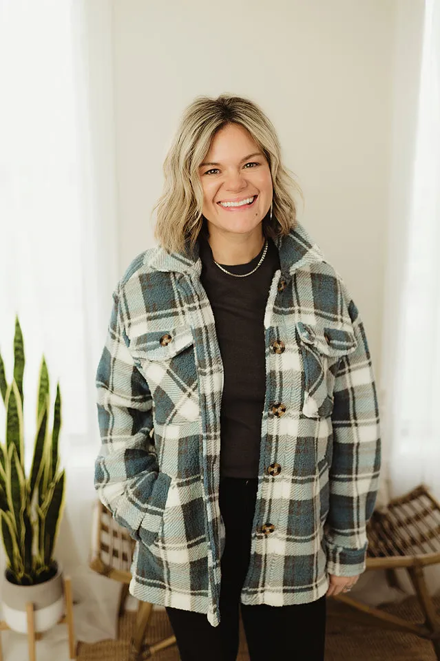 Sherpa Plaid Jacket