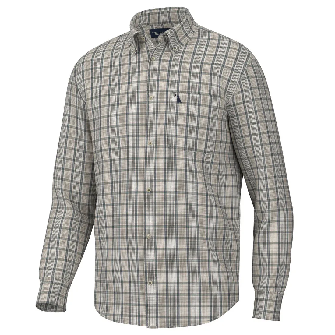 Stamps Dress Shirt Gray/Ocean/Khaki