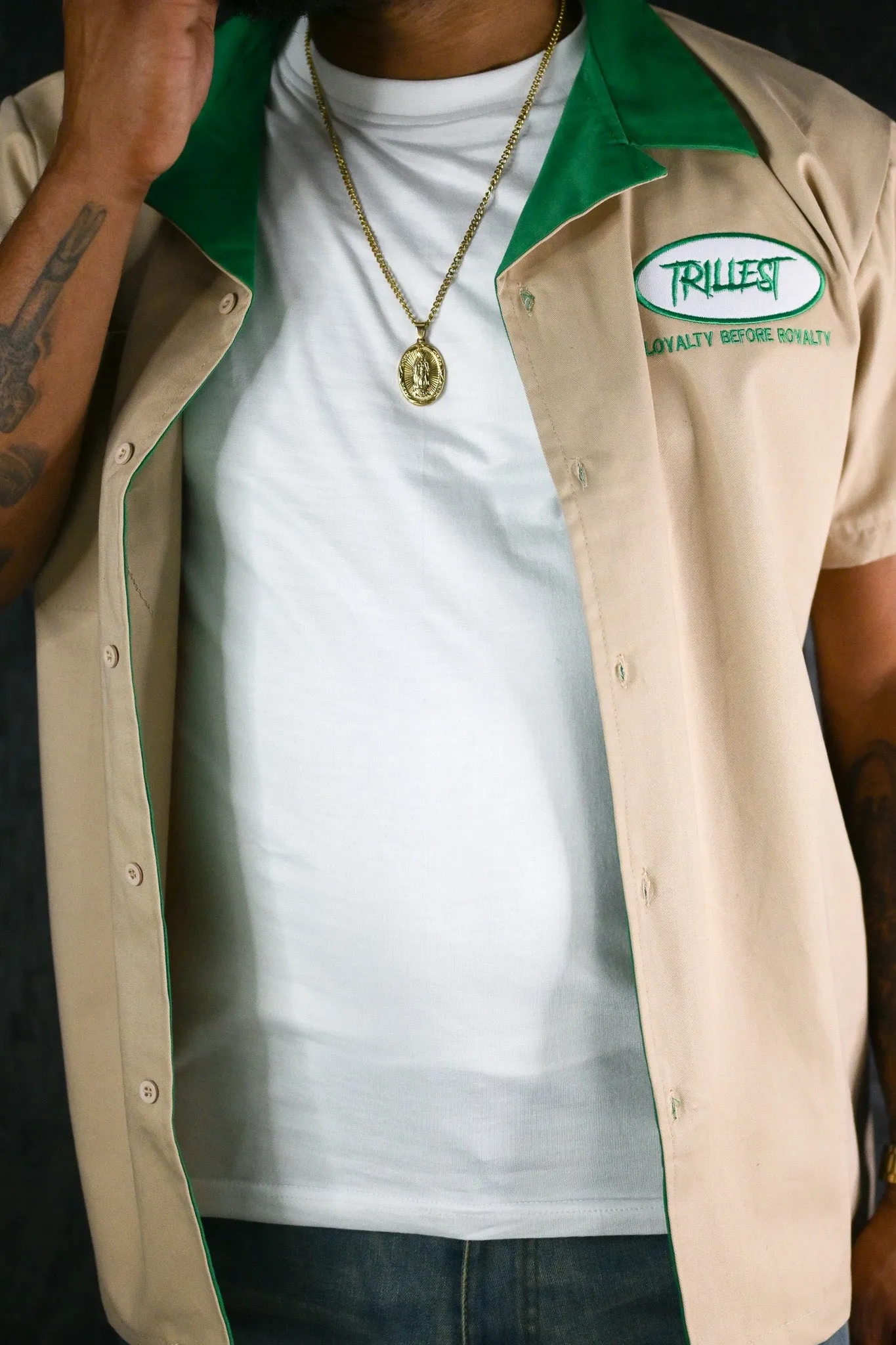 Trillest Workshirt - Khaki/Green