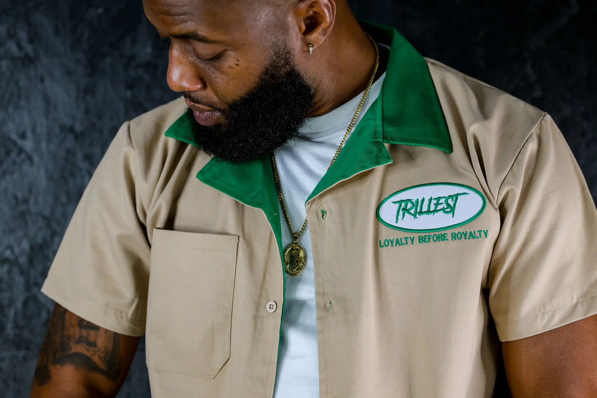 Trillest Workshirt - Khaki/Green