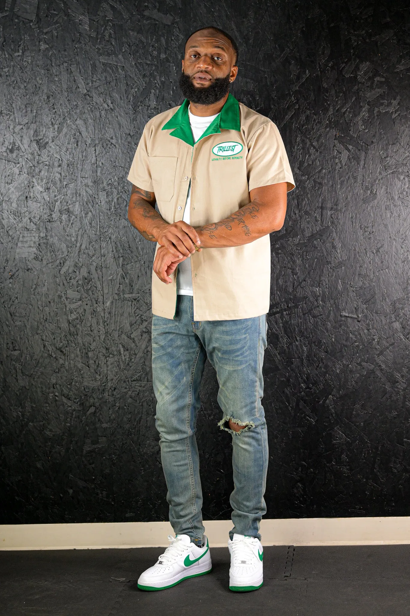 Trillest Workshirt - Khaki/Green