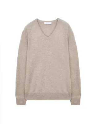 V Neck Sweater_Beige