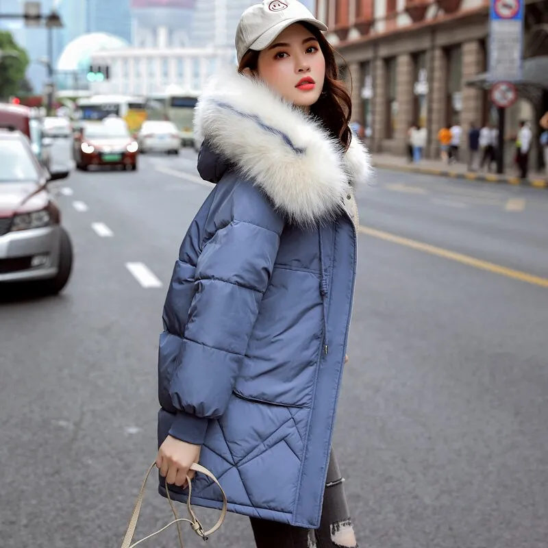 Women's Winter Casual Hooded Down Jacket | Plus Size